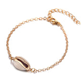 Gold Color Cowrie Shell Bracelets for Women Delicate Rope Chain Bracelet Beads Charm Bracelet Bohemian Beach Jewelry