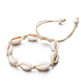Gold Color Cowrie Shell Bracelets for Women Delicate Rope Chain Bracelet Beads Charm Bracelet Bohemian Beach Jewelry